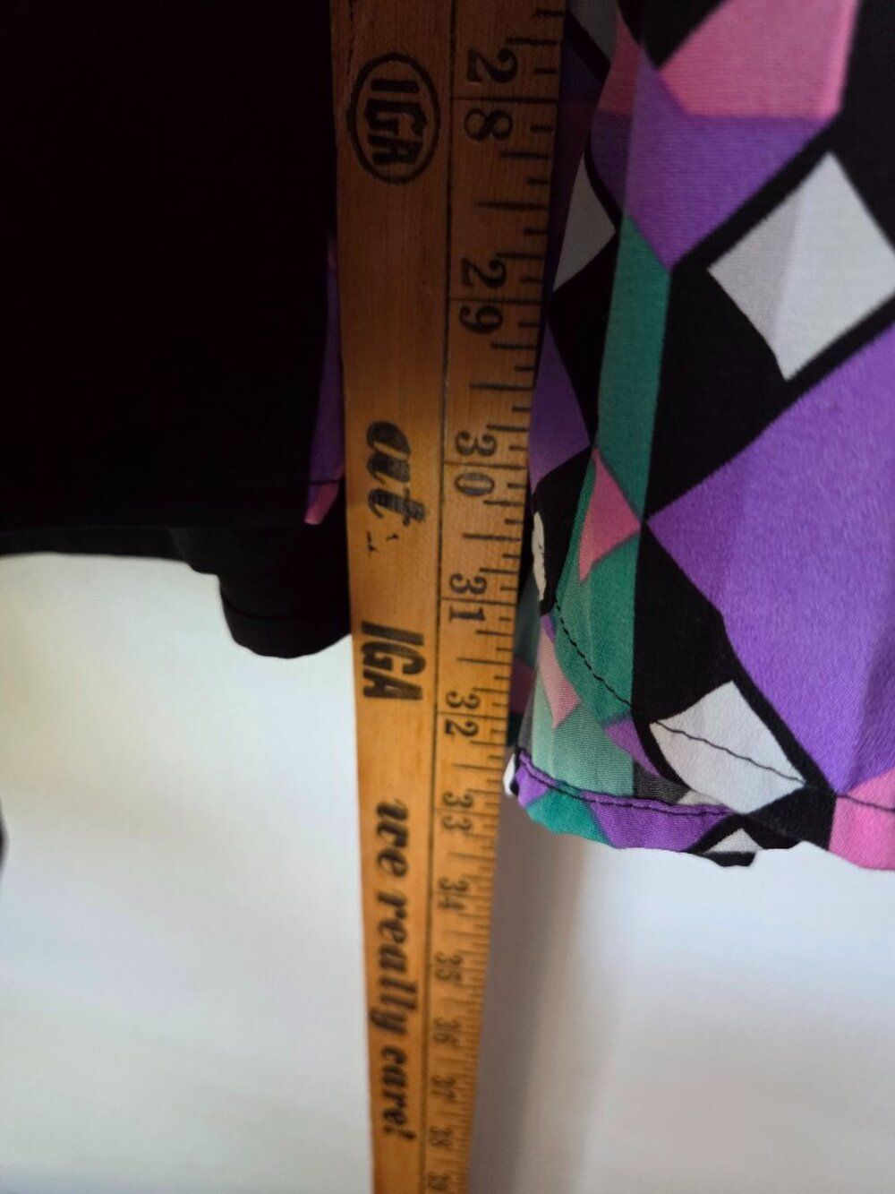 EUC LIKE NEW TCEC BLACK AND GEOMETRIC PRINT SWING SHORT DRESS SIZE SMALL - Picture 16 of 16